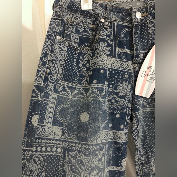 Boho printed wide leg jeans size 9/29 brand new - Picture 12 of 14